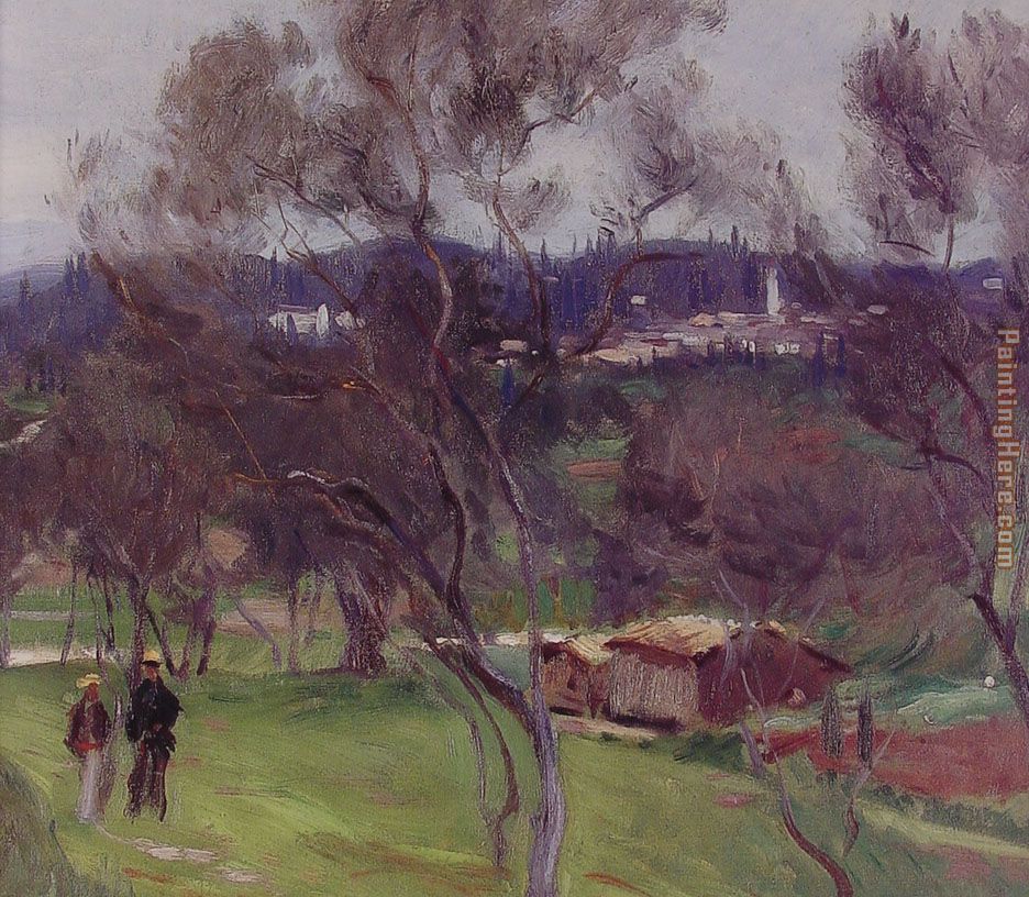 Olive Trees Corfu painting - John Singer Sargent Olive Trees Corfu art painting